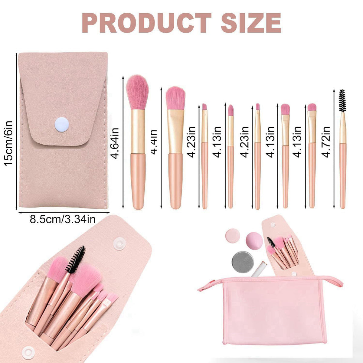 KBTYUDD 20 Sets Makeup Brush Set Bulk Brushes Bag Mini Face Make up Brushes Brushes Bag for Makeup Party Favors Wedding 
