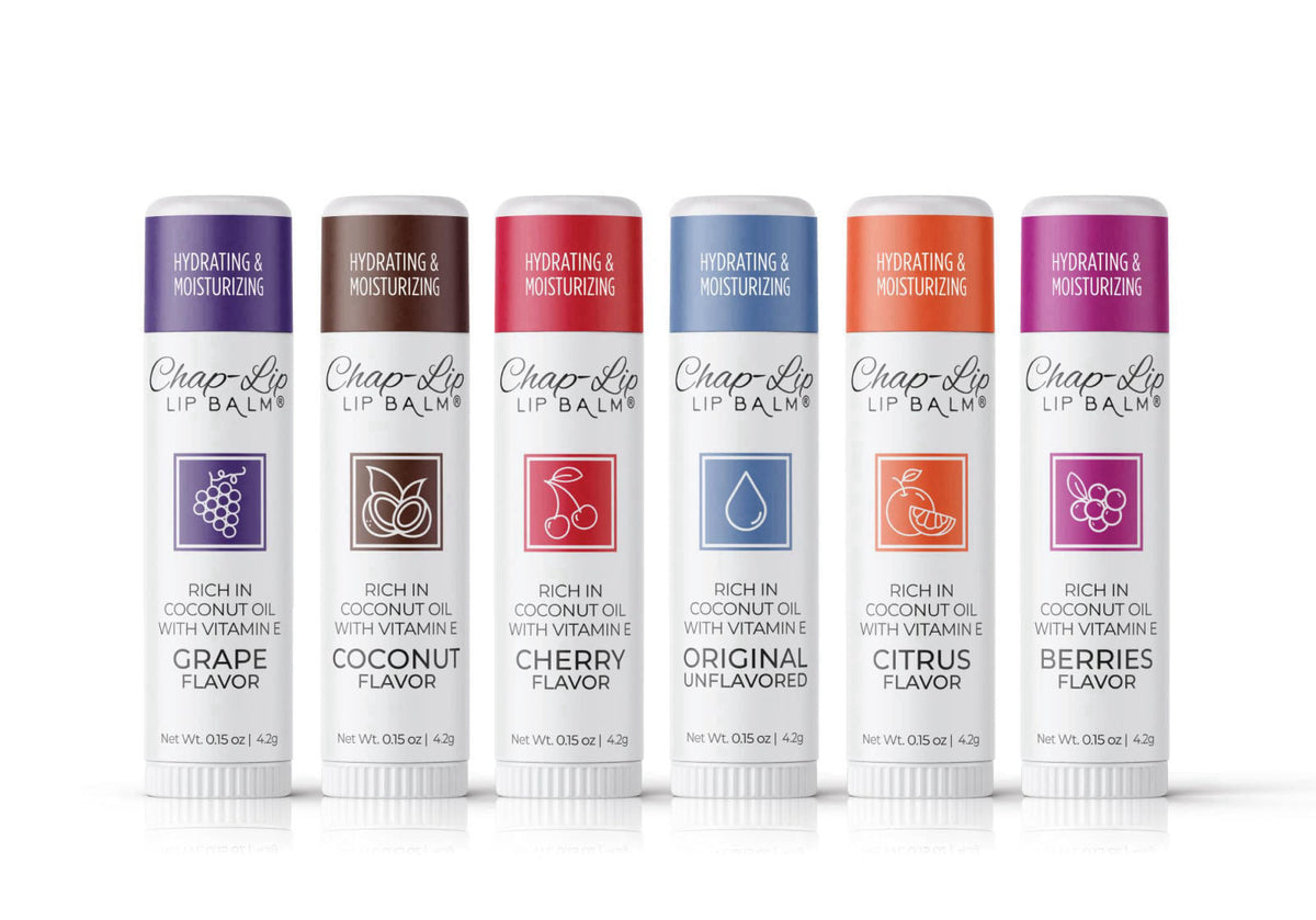 Chap-Lip Lip Balm Vitamin E with Coconut Oil - Lip Moisturizer Treatment - Moisturizing, Soothing, & Refreshing, Total H