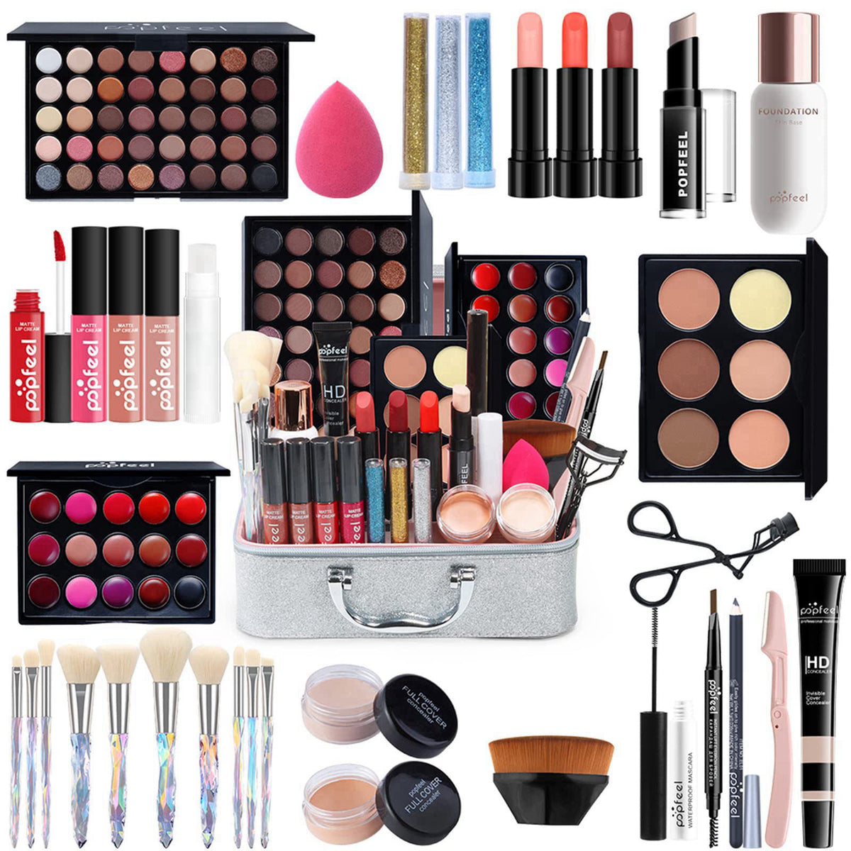 FantasyDay All-in-one Holiday Make up Gift Set | Makeup Kit for Women Full Kit Essential Starter Bundle Include Eyeshado