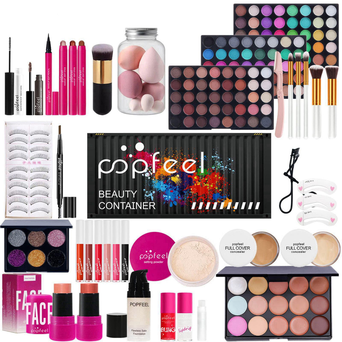 FantasyDay All In One Makeup Kit, Xmas Full Makeup Gift Set for Women Girls – close-up detail in POP011B