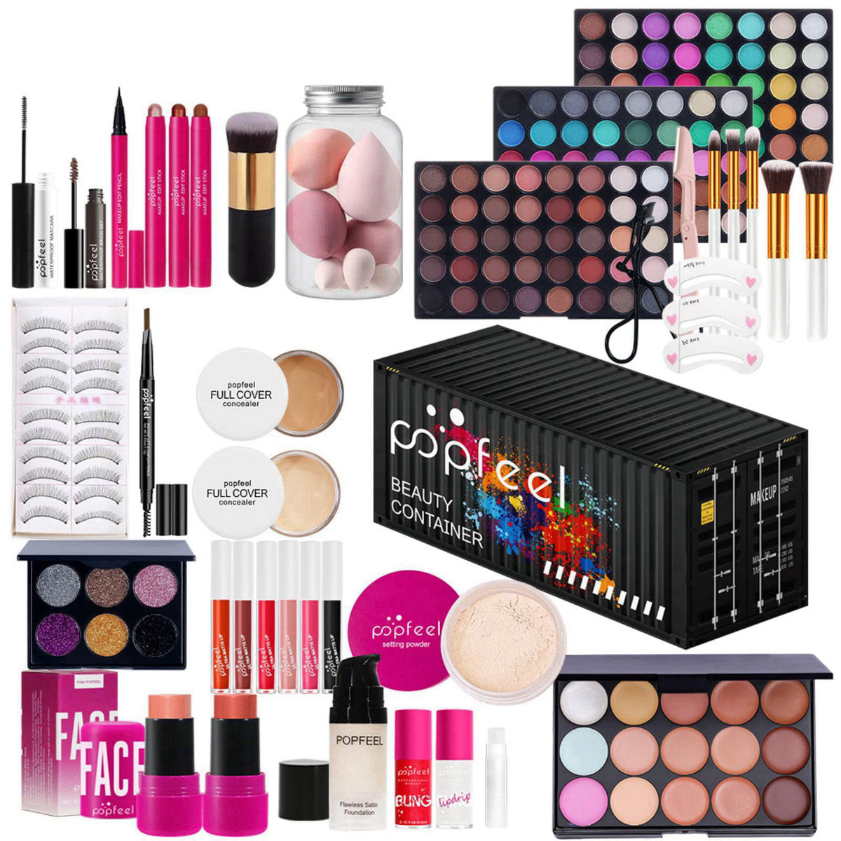 FantasyDay All In One Makeup Kit, Xmas Full Makeup Gift Set for Women Girls – packaging and label