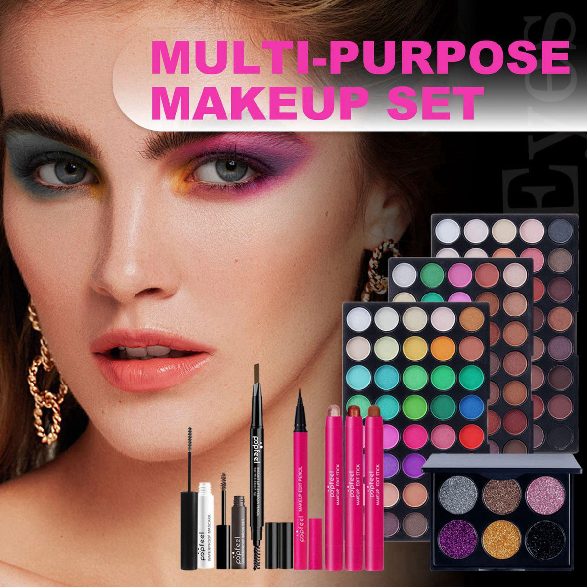 FantasyDay All In One Makeup Kit, Xmas Full Makeup Gift Set for Women Girls – full view