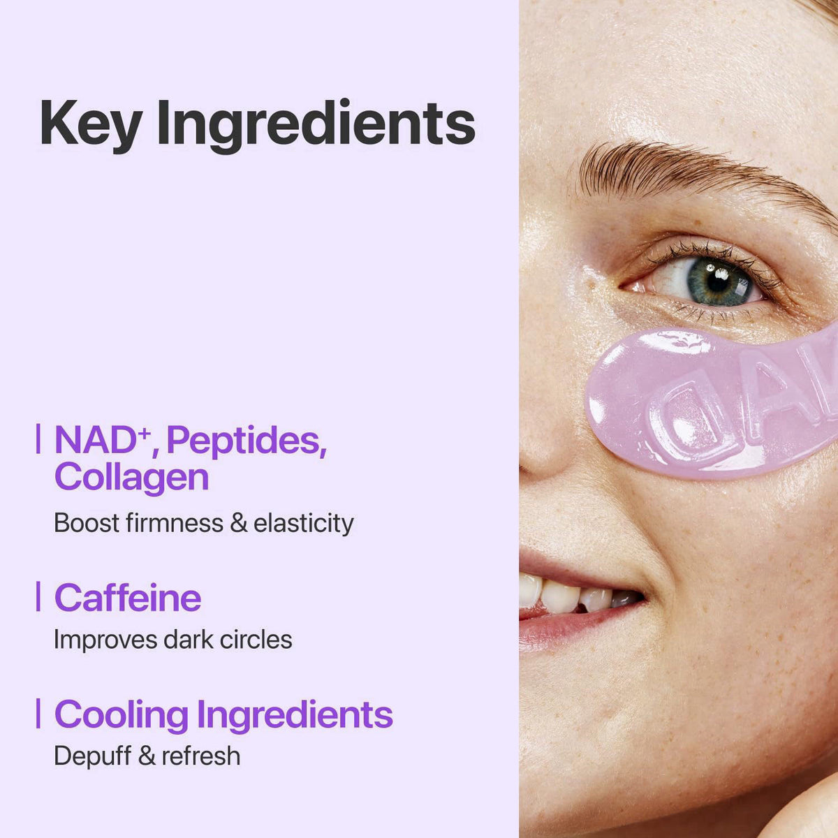 numbuzin No.9 NAD+ Eye Wrinkle Double Care Set – back view and specifications