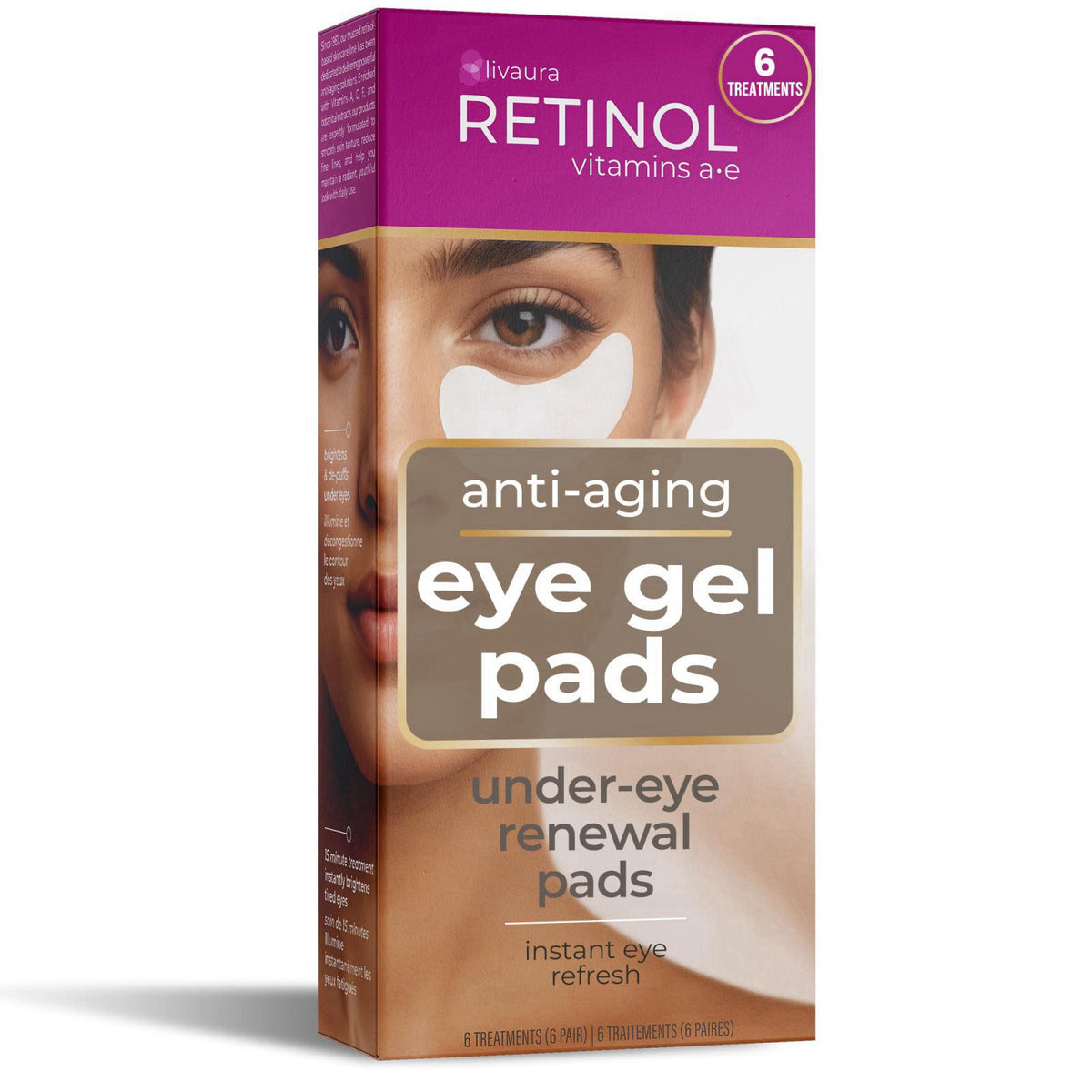 LIVAURA Retinol Under Eye Patches for Women - Eye Masks for Dark Circles – product photo (Gels)
