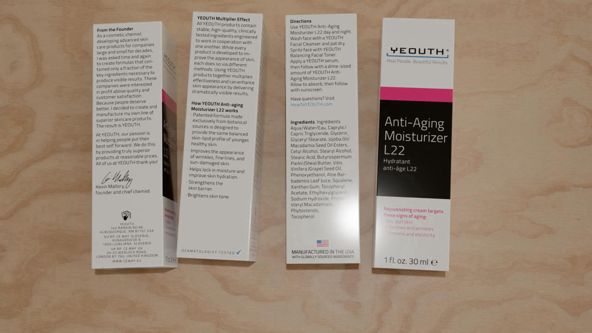 YEOUTH 3-Piece Skin Care Set for Visibly Smoother-Looking Skin – full view