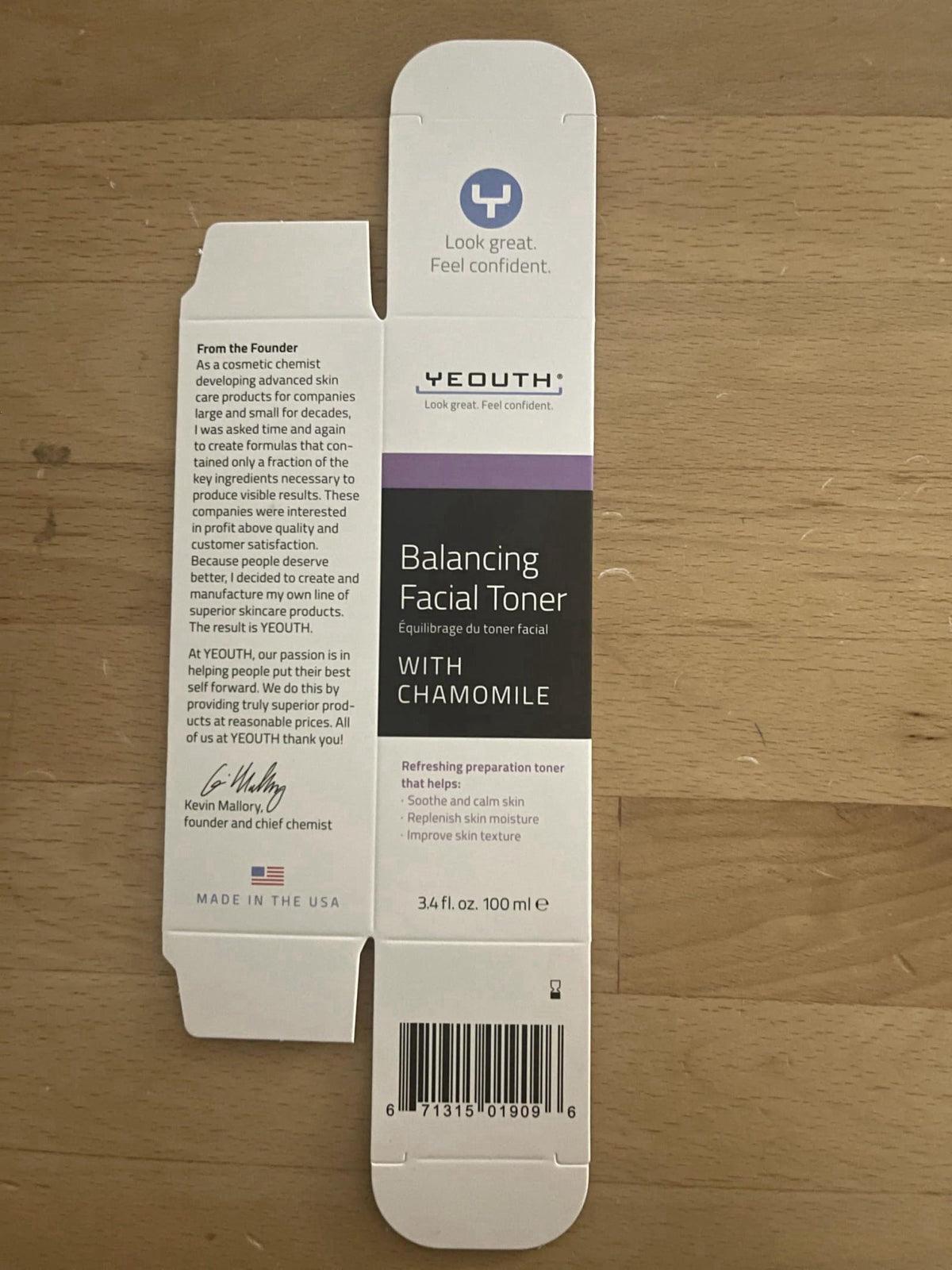 YEOUTH – Facial Kits on display
