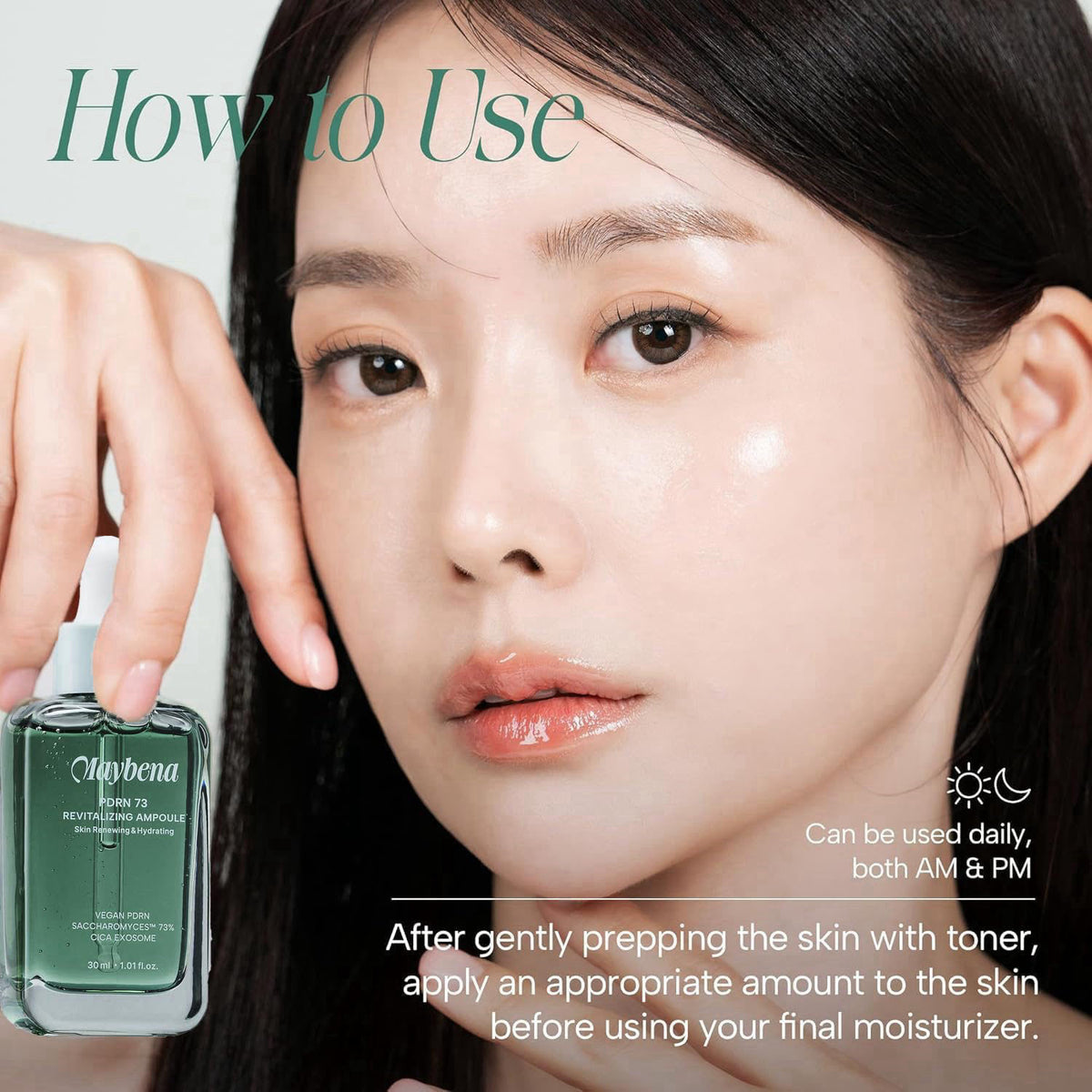 Maybena PDRN Revitalizing skincare Duo - Ampoule 30ml + Cream 50ml – alternate angle