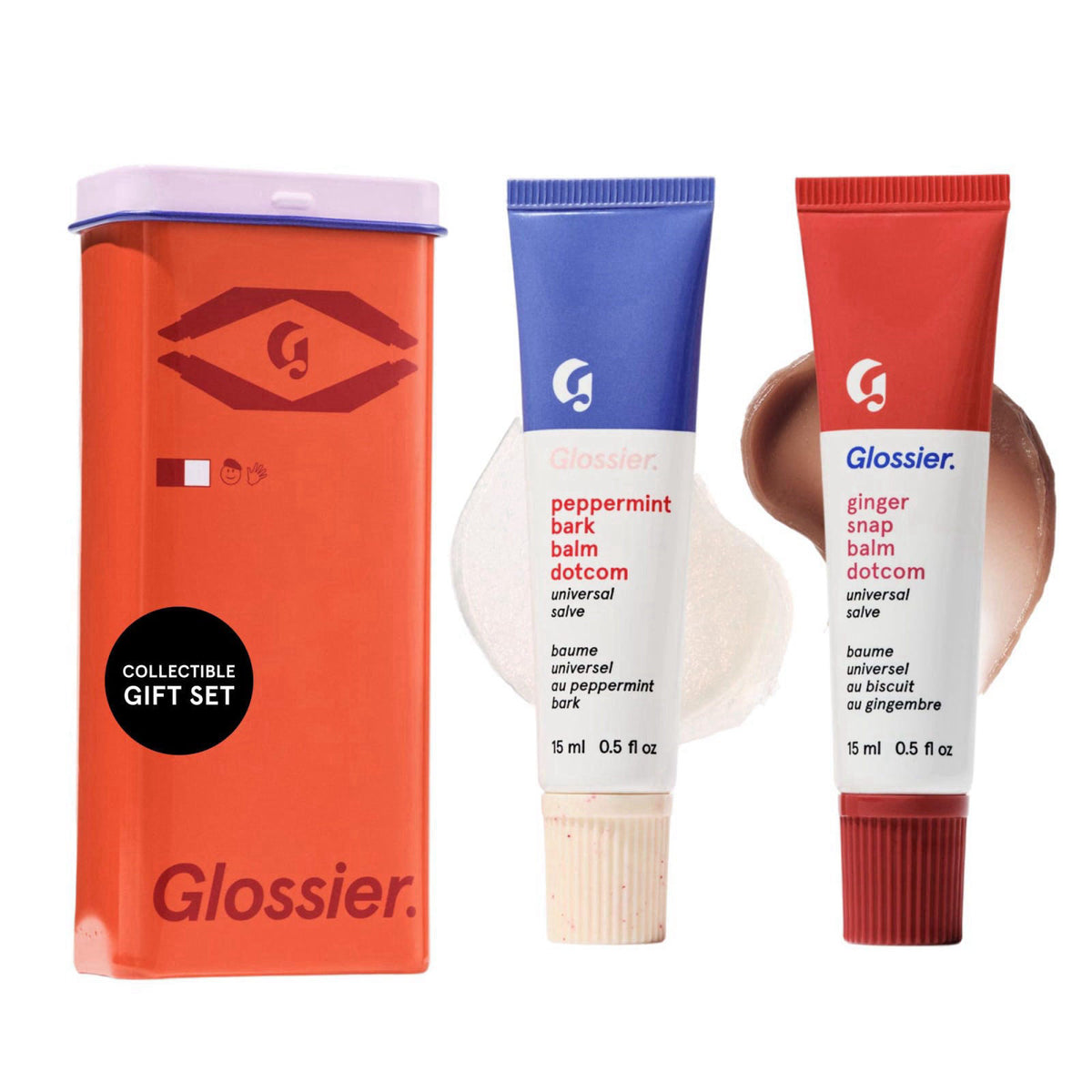 Glossier Balm Dotcom Hydrating Lip Balm Duo Gift Set, 2 x 15ml – product photo (Balms &amp; Moisturizers)