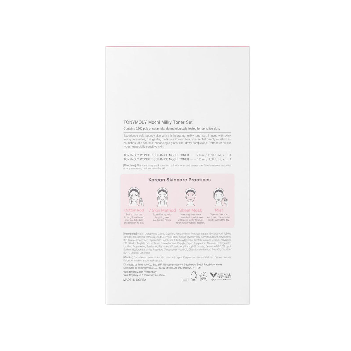 TONYMOLY Wonder Ceramide Mochi Toner Set - Hyaluronic Acid, Barrier Repair – full view