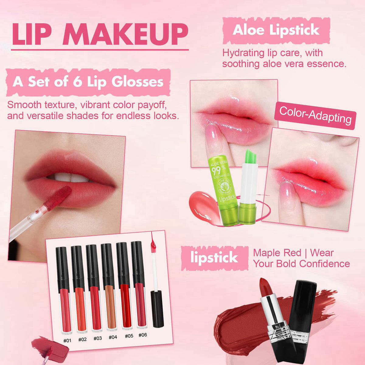 NXPPYY Makeup Kit for Teens & Girls, Makeup Gift Set for Beginners Teenager – back view and specifications