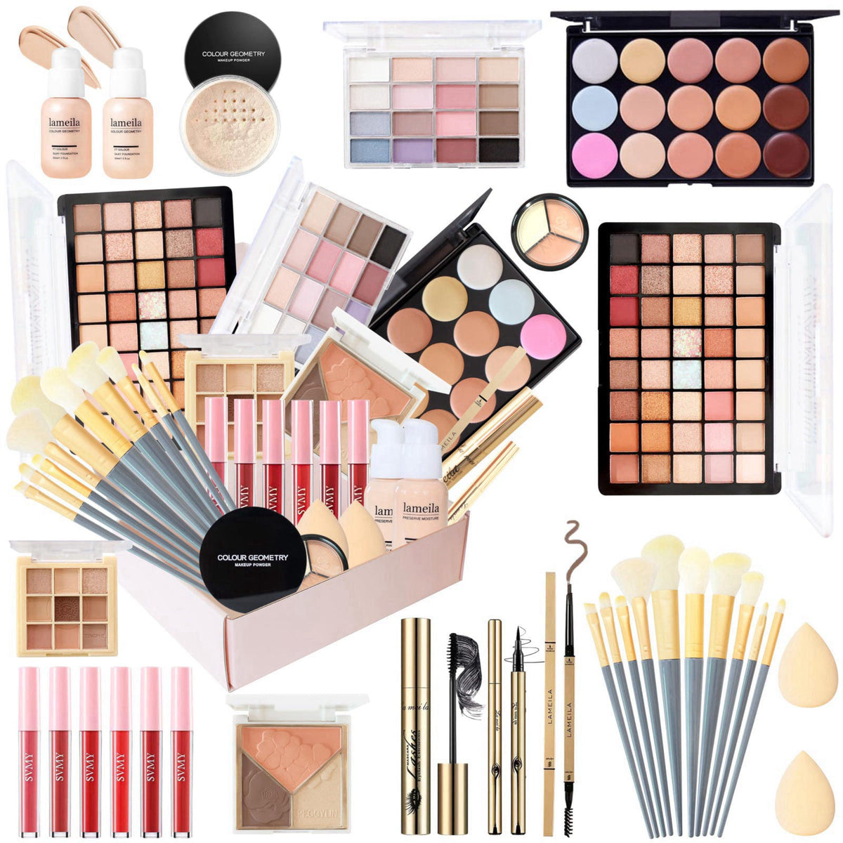 QIONG Makeup Kit for Women & Teens, All-in-One Beauty Set, 40-Box – product photo (Makeup Sets)