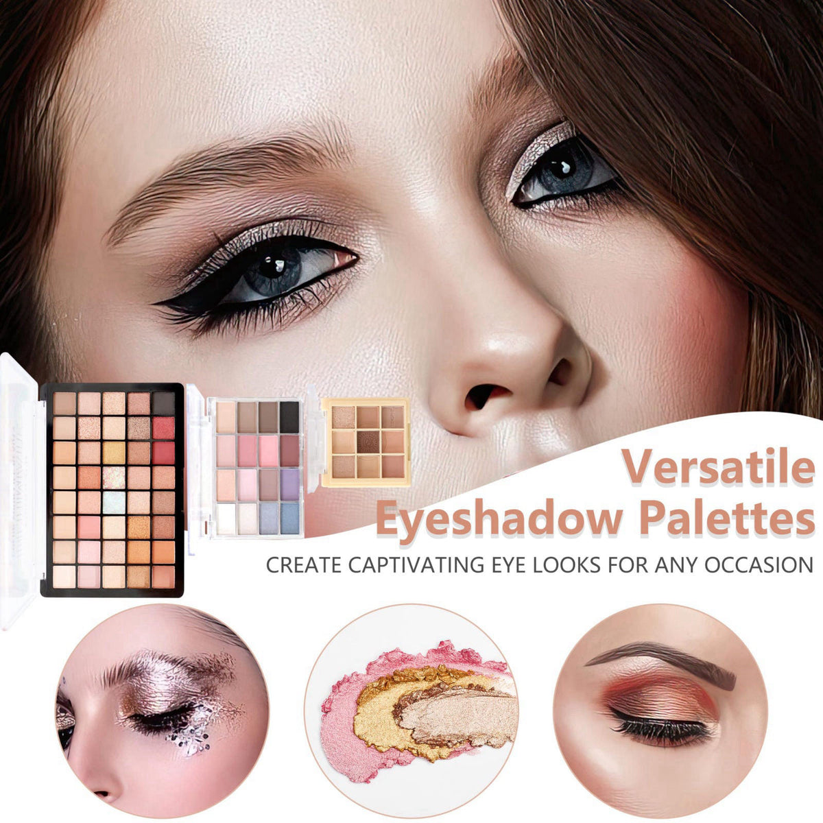QIONG Makeup Kit for Women & Teens, All-in-One Beauty Set, 40-Box – back view and specifications