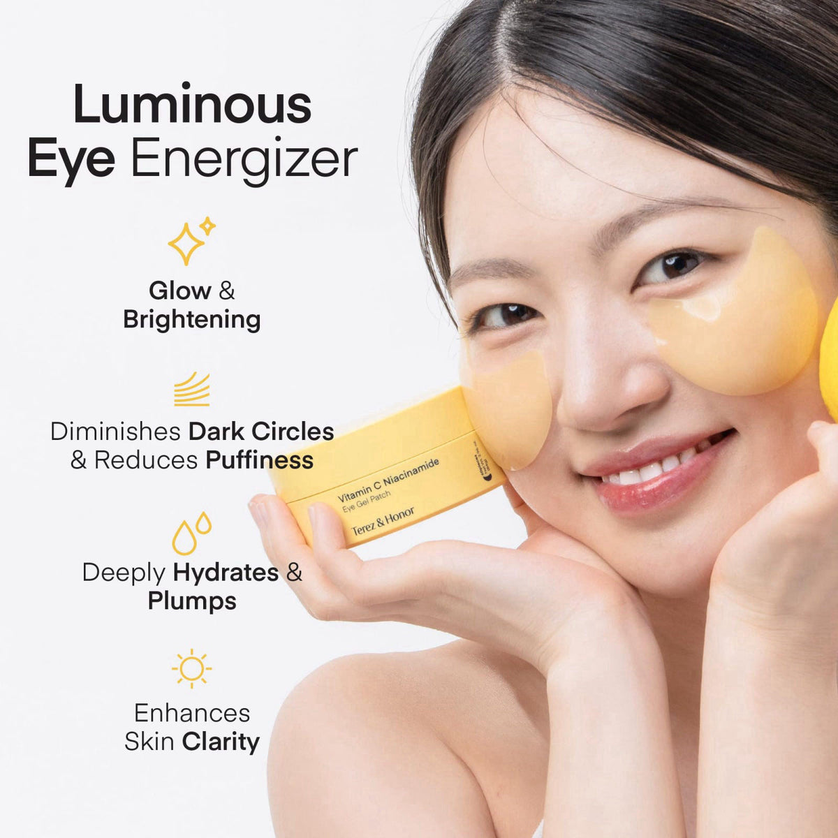 TEREZ & HONOR Under Eye Patches & PDRN Night Wrapping Peel Off Facial Mask Duo Kit – packaging and label