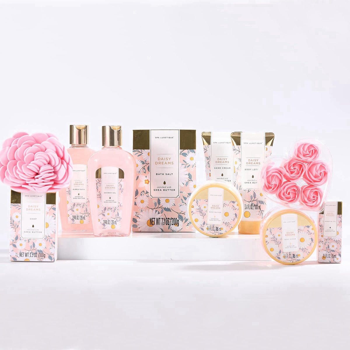 Spa Gift Baskets for Women, Spa Luxetique Bath Gift Set, 12pcs Relaxing Home Spa Kit for Women with Shower Gel, Bath Sal