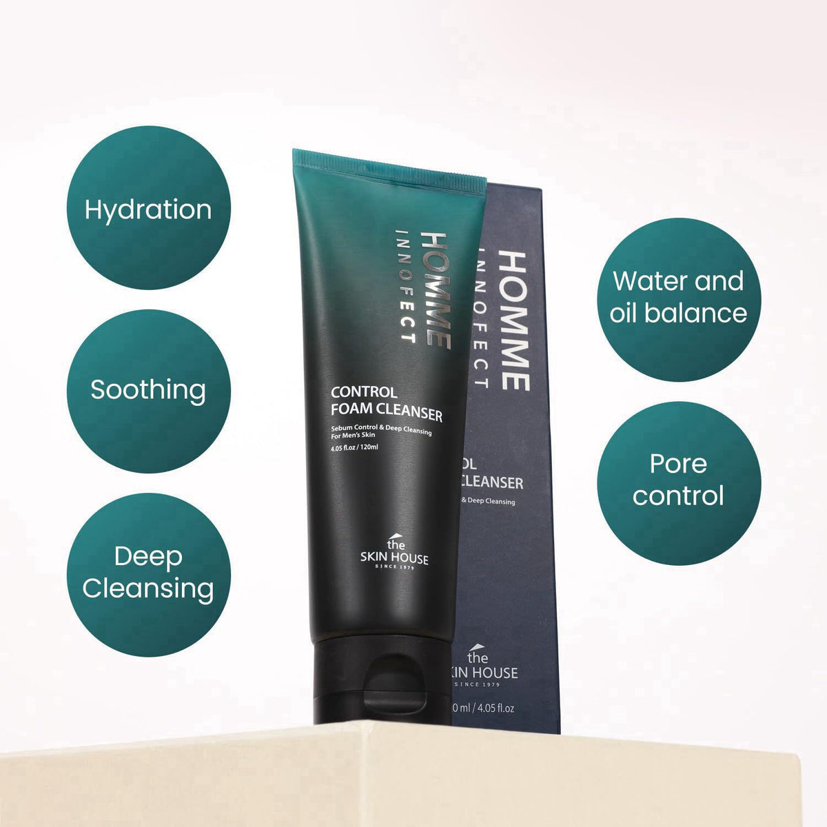 The Skin House Homme Innofect Duo Gift Set, For Men—Cleanser, Moisturizer – full view