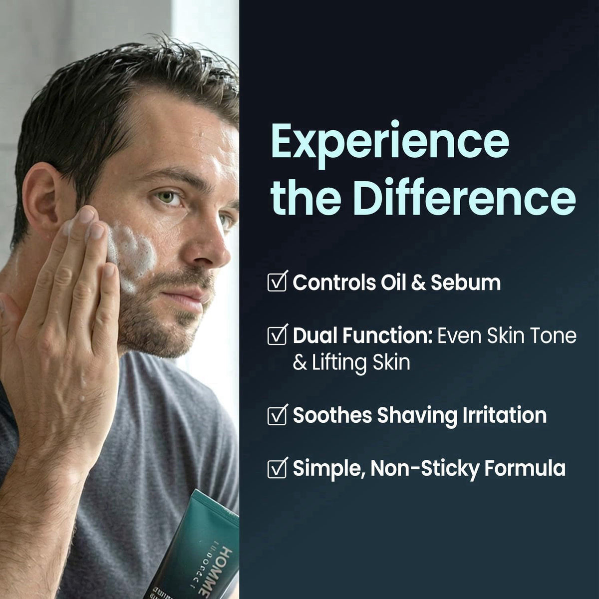 The Skin House Homme Innofect Duo Gift Set, For Men—Cleanser, Moisturizer – alternate angle