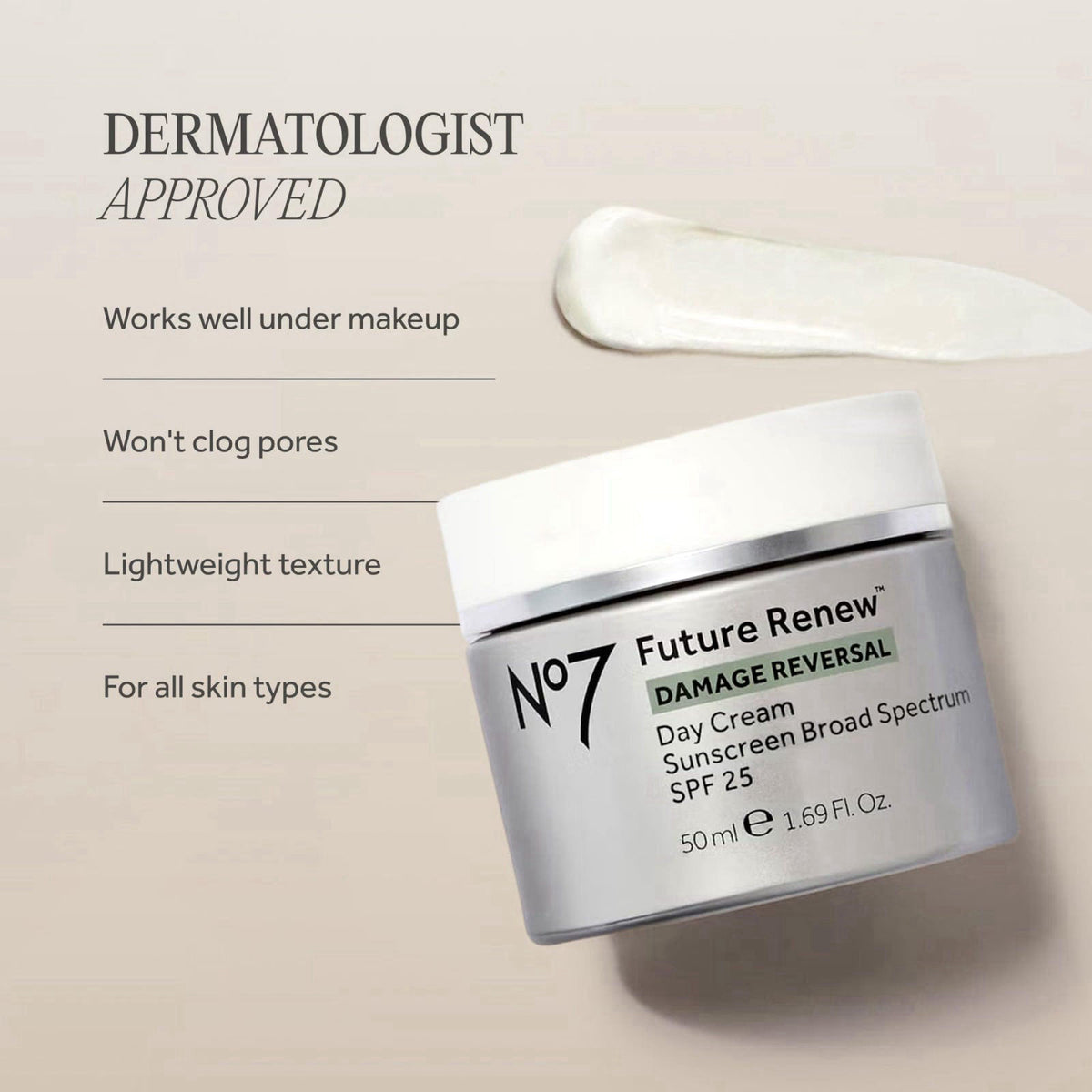 No7 – Face Moisturizers on display