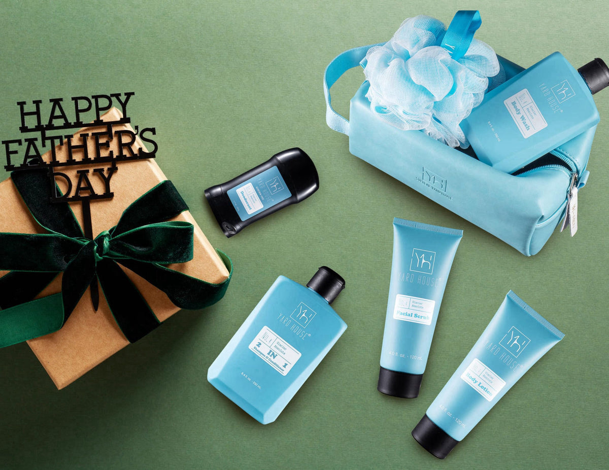 Yard House Bath and Body Mens Gift Set - Glacier Absolute - Premium Fathers Day Birthday Christmas Gifts Ideas For Him -