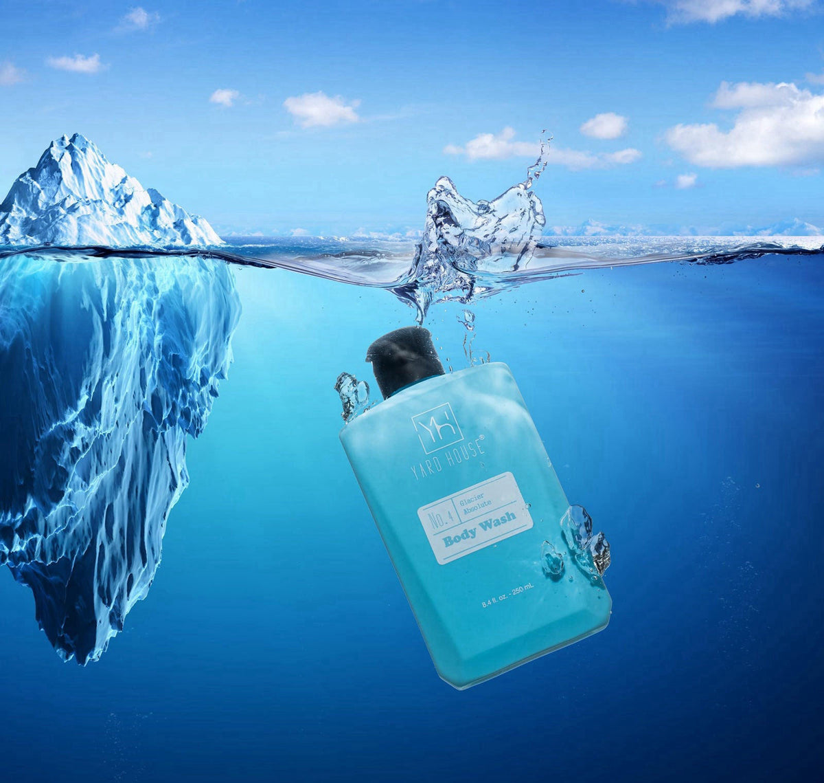 Yard House Bath and Body Mens Gift Set - Glacier Absolute - Premium Fathers Day Birthday Christmas Gifts Ideas For Him -