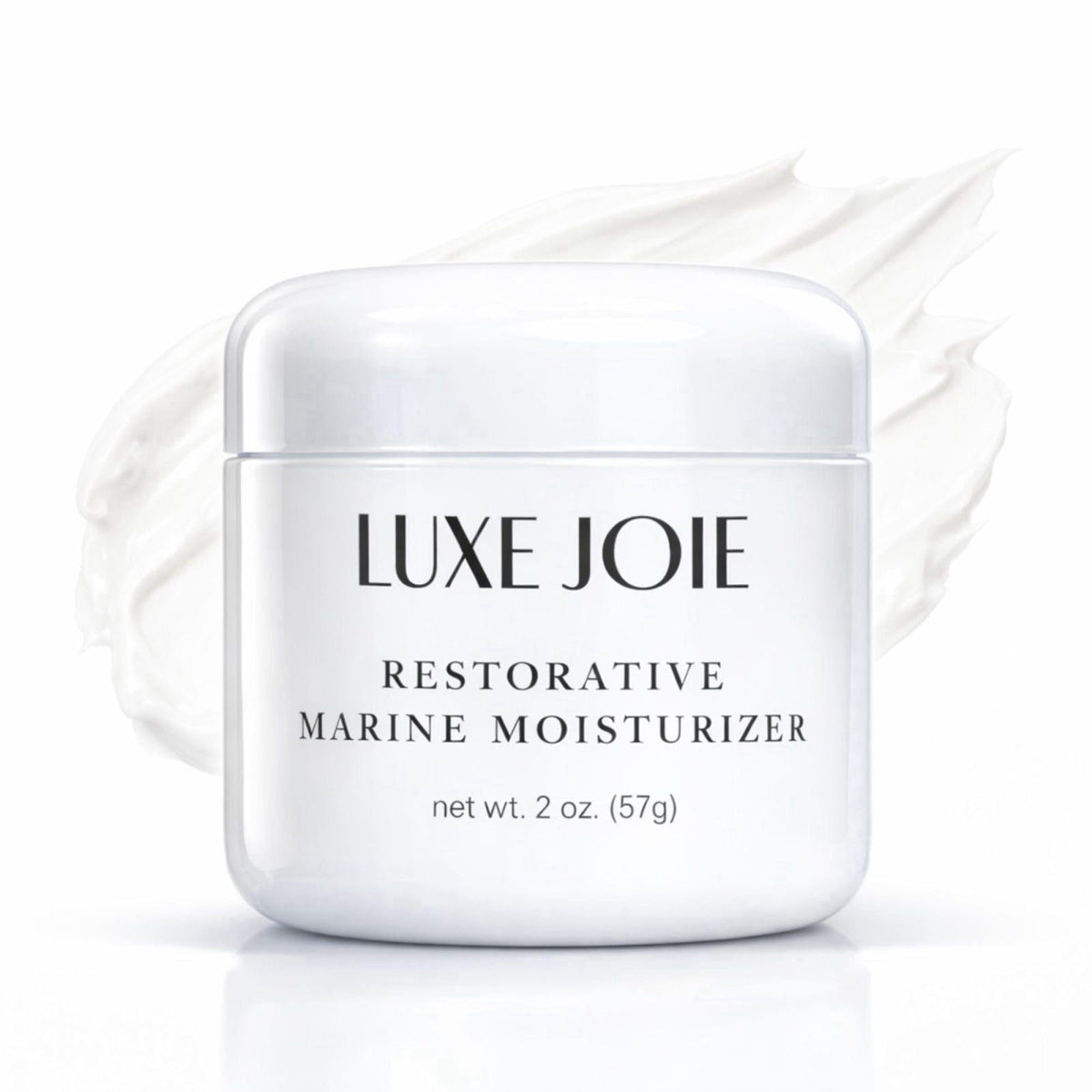 LuxeJoie Restorative Marine Moisturizer 2 oz Hydrating Face Cream for Dry & Sensitive Skin – Lightweight Moisturizer aqu