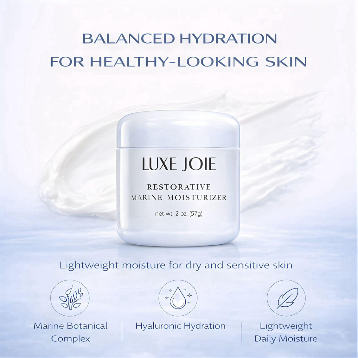 LuxeJoie – Face Moisturizers on display