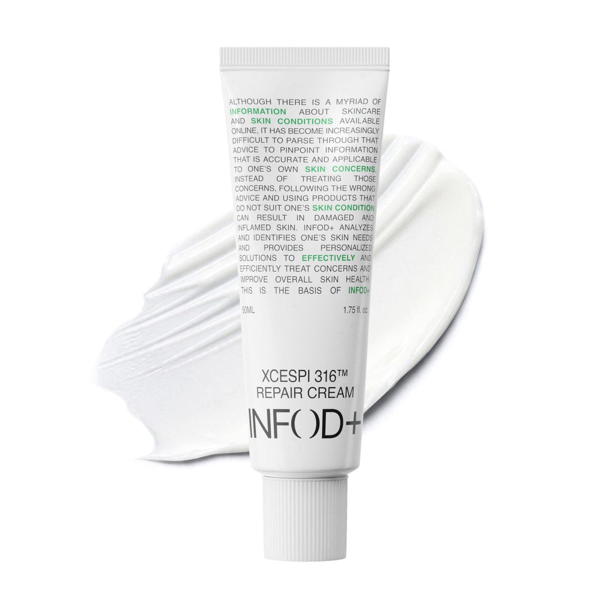 INFOD+ INFODPLUS Sensitive Skin Moisturizer Face Cream with Ceramide and Panthenol, Barrier Repair Support Hydrating Soo