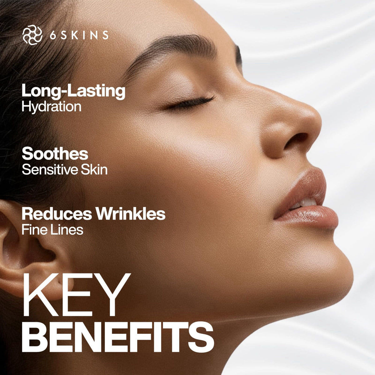 6SKINS® Face Moisturizer with Niacinamide & Ceramides - Korean Skin Care Facial Moisturizer For Skin Barrier Support & P