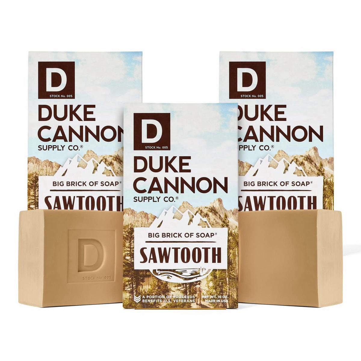 Duke Cannon Supply Co. Duke Cannon Big Brick Soap for Men, Sawtooth, 10 oz 3-Pack – product photo (Soaps)