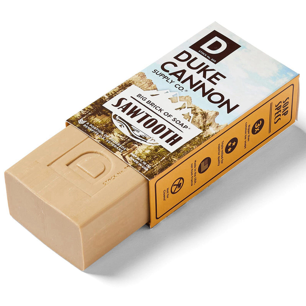 Duke Cannon Supply Co. Duke Cannon Big Brick Soap for Men, Sawtooth, 10 oz 3-Pack – close-up detail