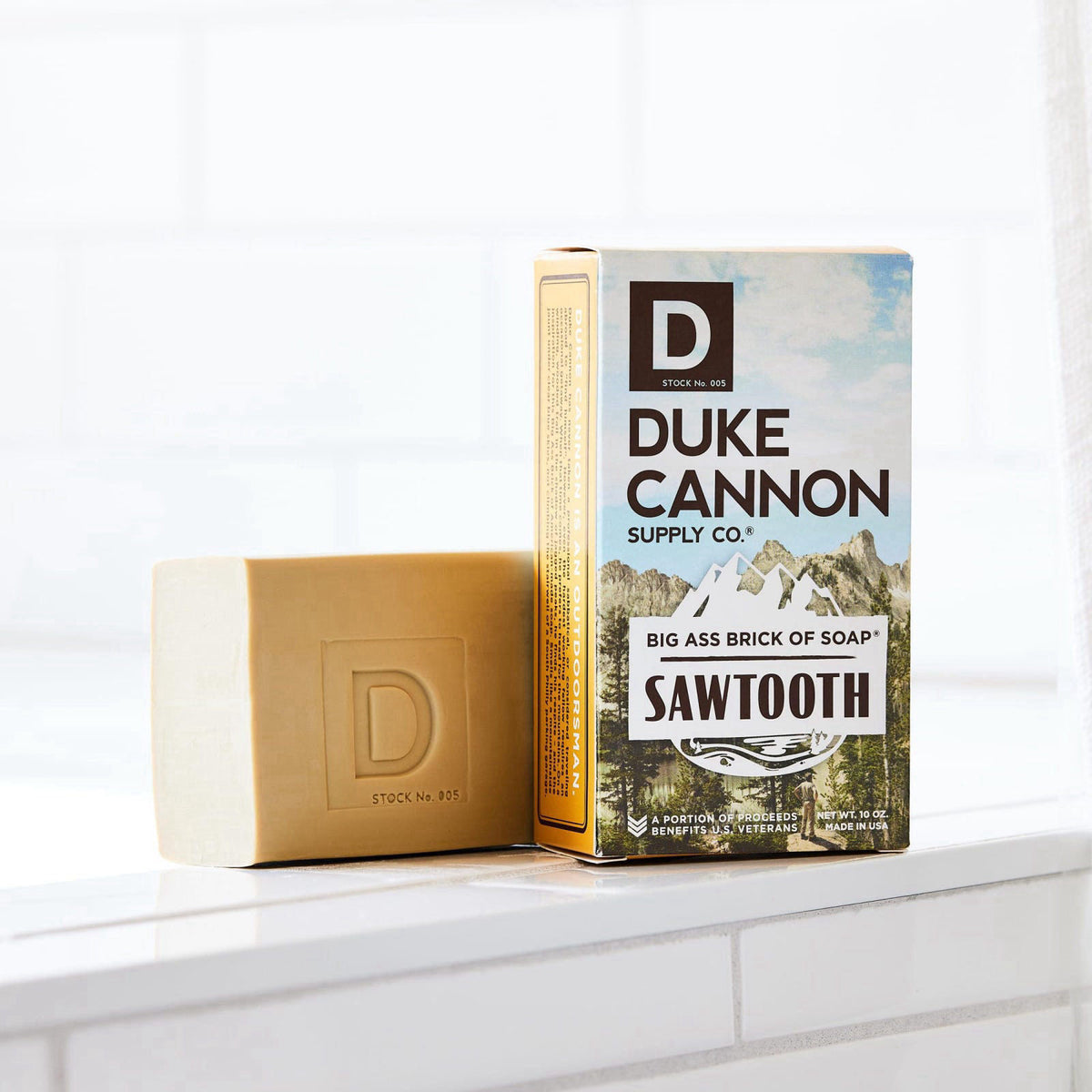 Duke Cannon Supply Co. Duke Cannon Big Brick Soap for Men, Sawtooth, 10 oz 3-Pack – full view