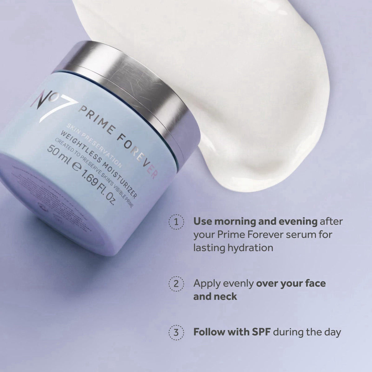 No7 – Face Moisturizers on display