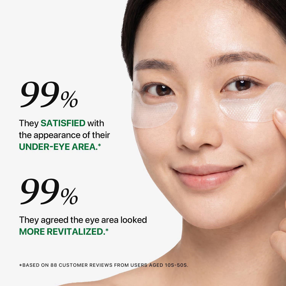 Nature Republic Real Squeeze Aloe Vera Under Eye Patches, 60 Patches – back view and specifications