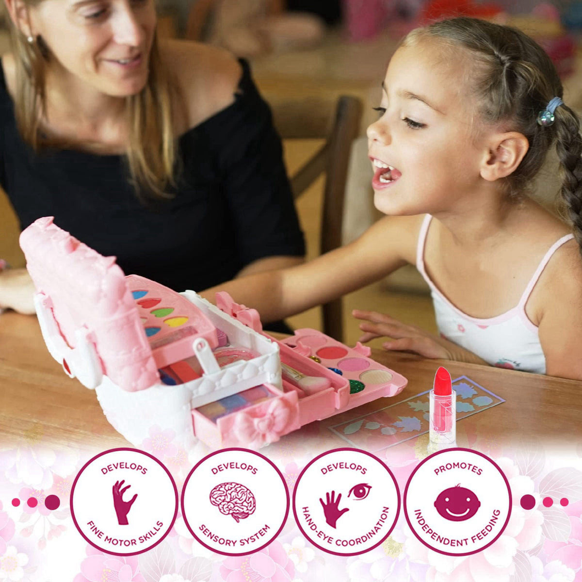 RIPIFAIRY Kids Makeup Sets for Girls - Kids Makeup Sets for Girls 5-8 – packaging and label