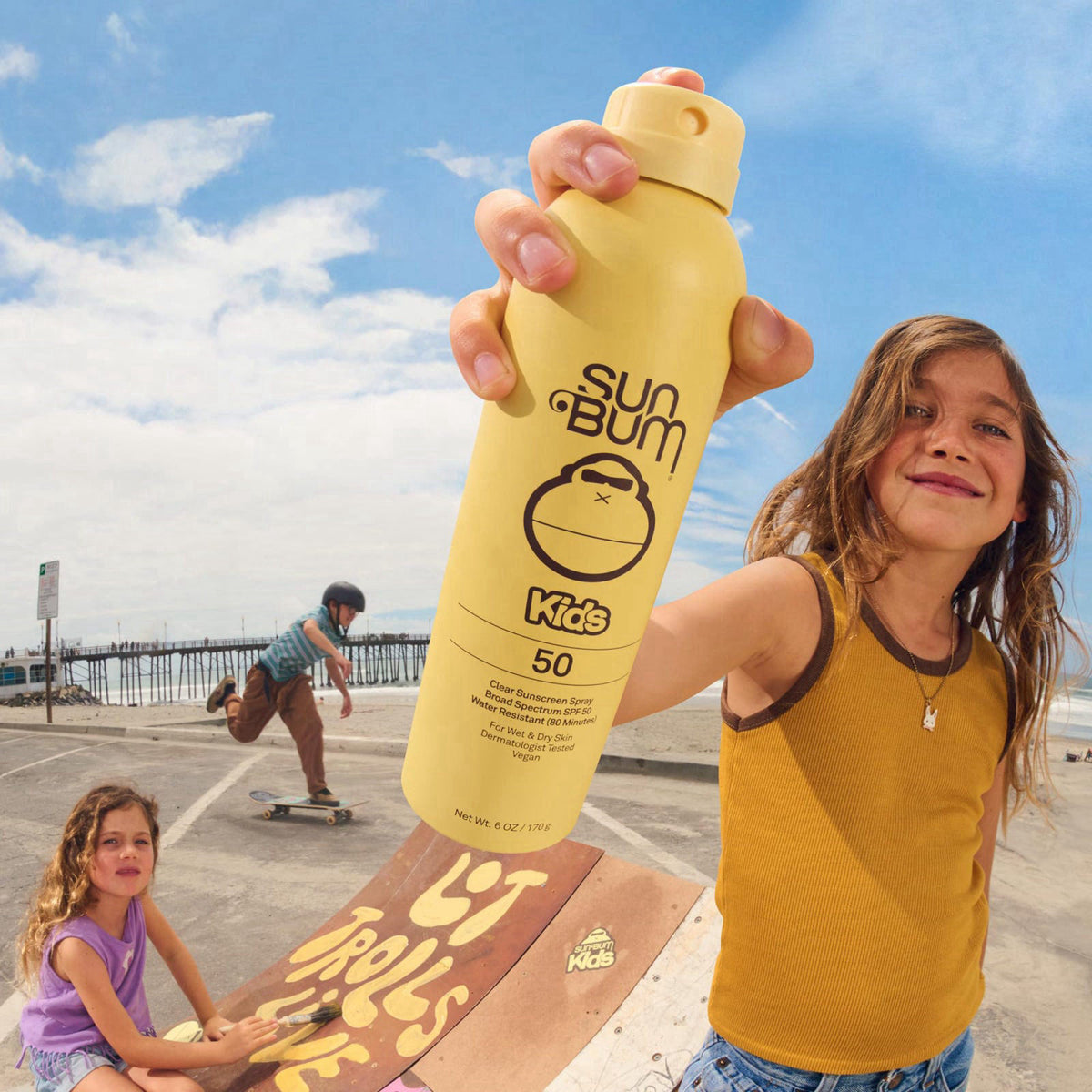 Sun Bum Kids SPF 50 Clear Face Stick & Body Spray Bundle - Broad Spectrum, Wet or Dry Application, Water-Resistant Sunsc