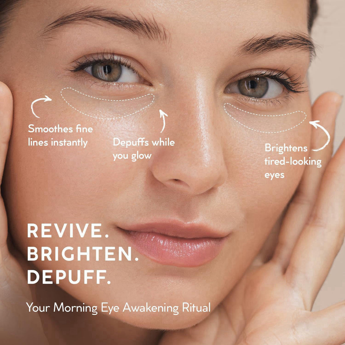 VELAMO ADVANCED Caffeine Eye Stick: Energizing & Hydrating Under Eye Balm for Dark Circles & Puffiness - Travel Essentia