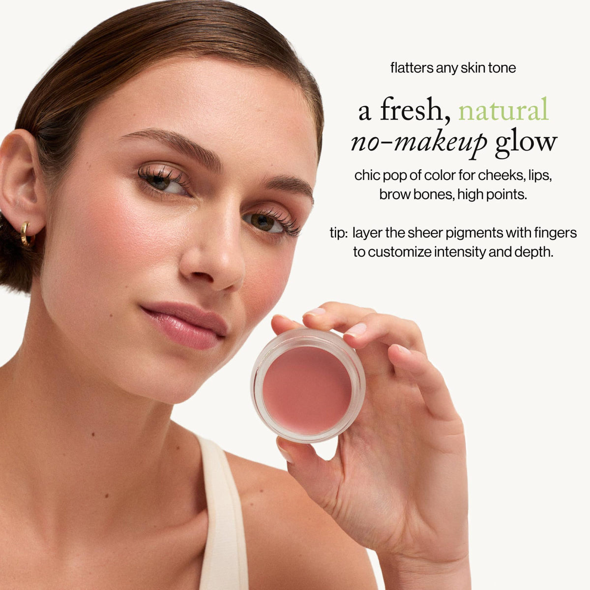 goop Beauty Cream Blush | Sheer Pop of Color for Lips & Cheeks | Vitamin C, Vitamin E & Safflower Oil | Natural Makeup f
