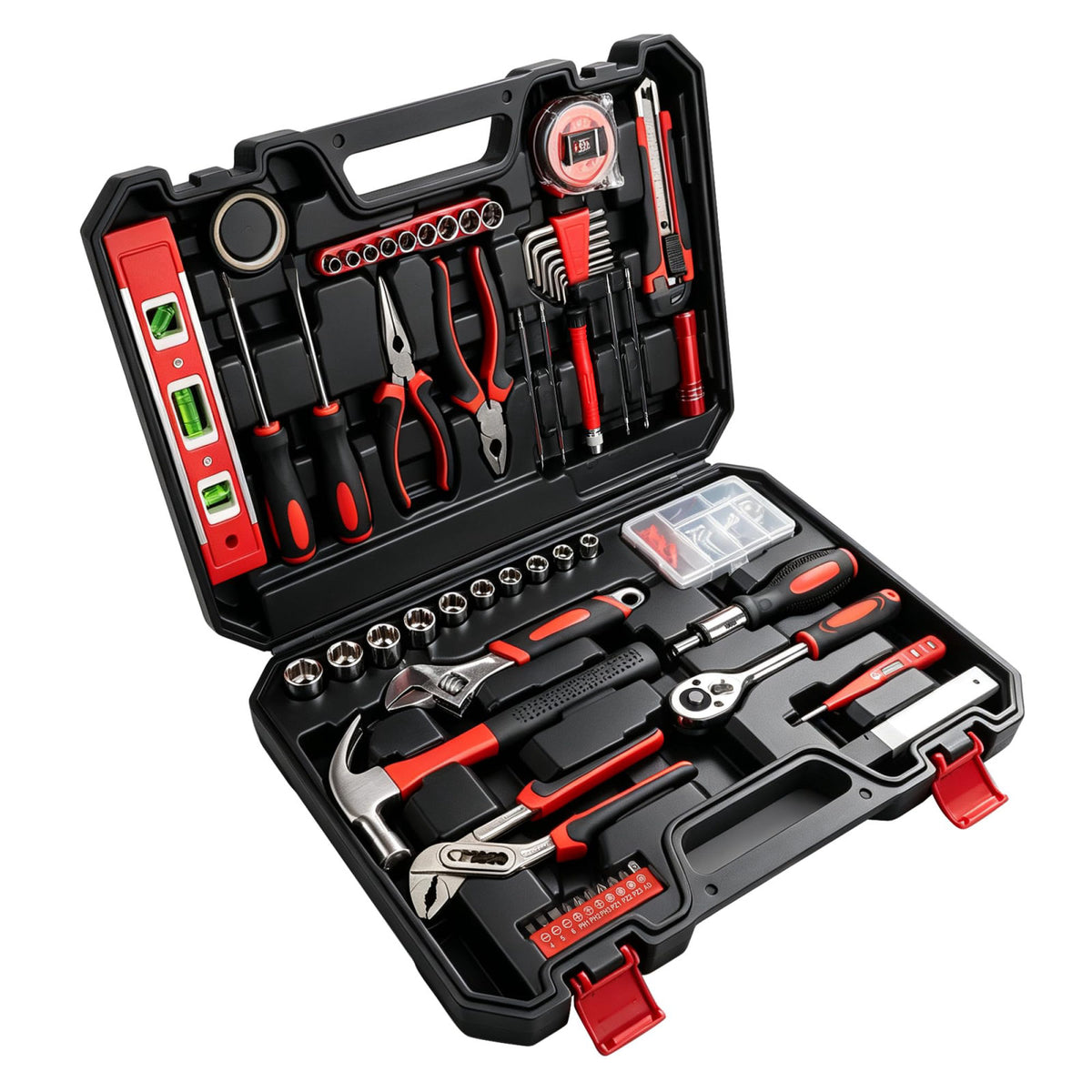 Yougfin 120-Piece Home Tool Kit with Toolbox for DIY & Home Repair – product photo (Tool Sets)