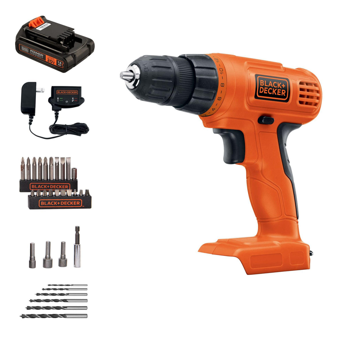 BLACK DECKER 20V MAX POWERCONNECT Power Drill Cordless Drill by Premium Selection — view 3