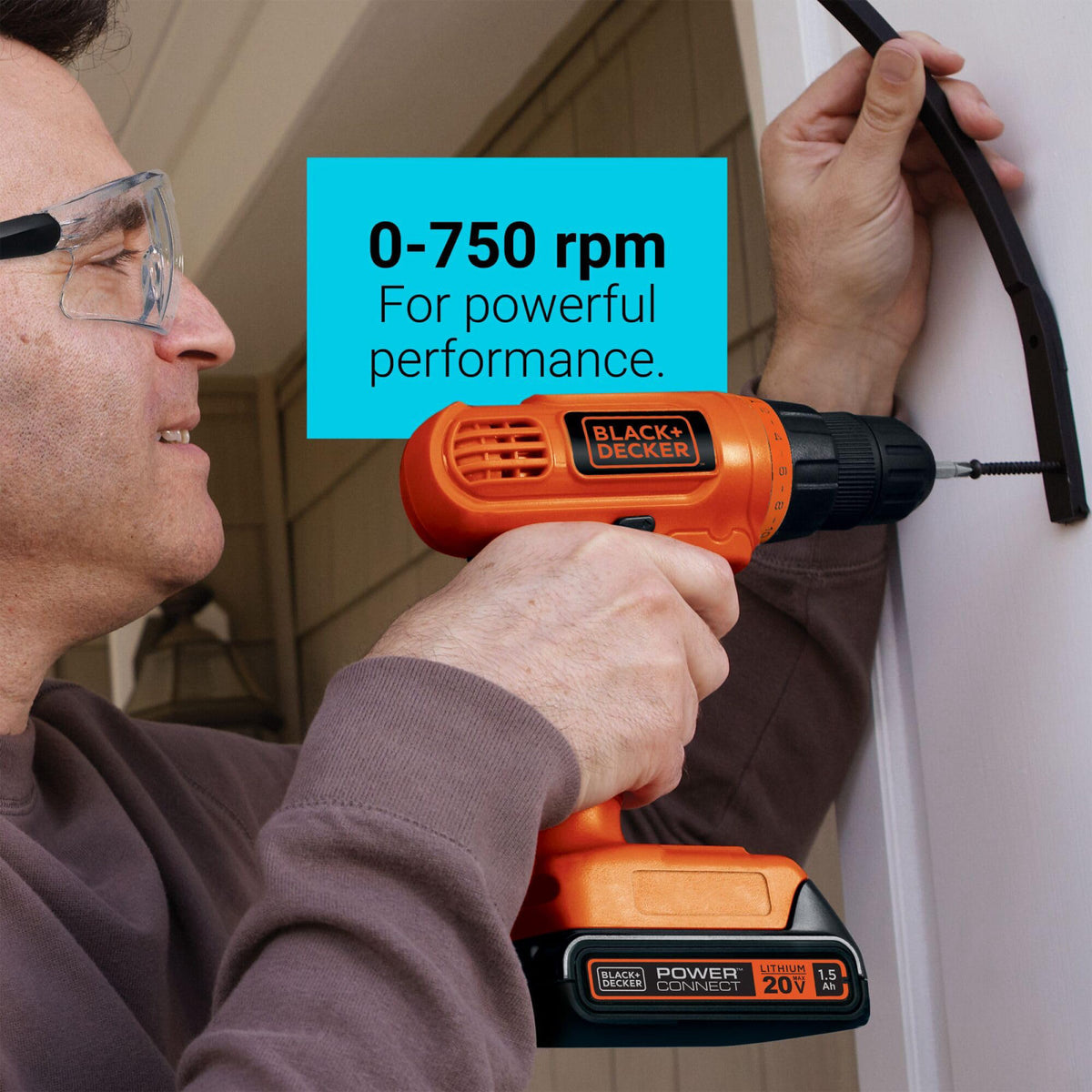 BLACK DECKER 20V MAX POWERCONNECT Power Drill Cordless Drill by Premium Selection — view 7
