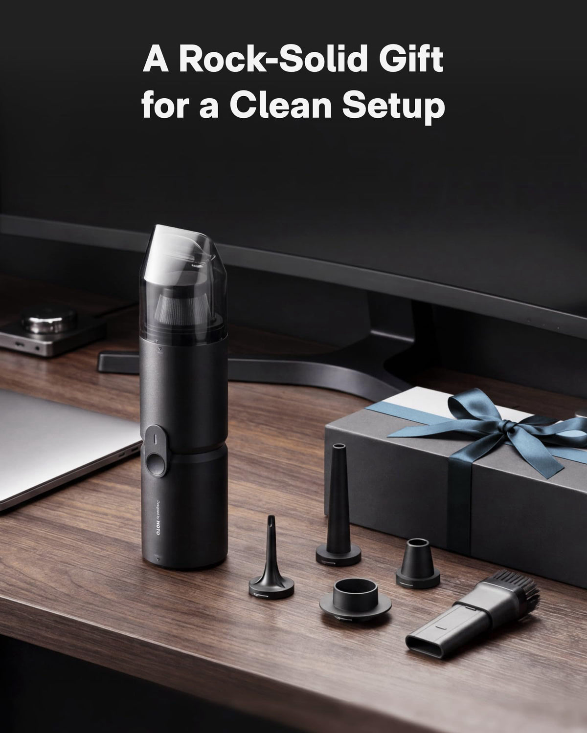HOTO Handheld Desk Vacuum Cordless, Small Vacuum Cleaner, 15000Pa – full view