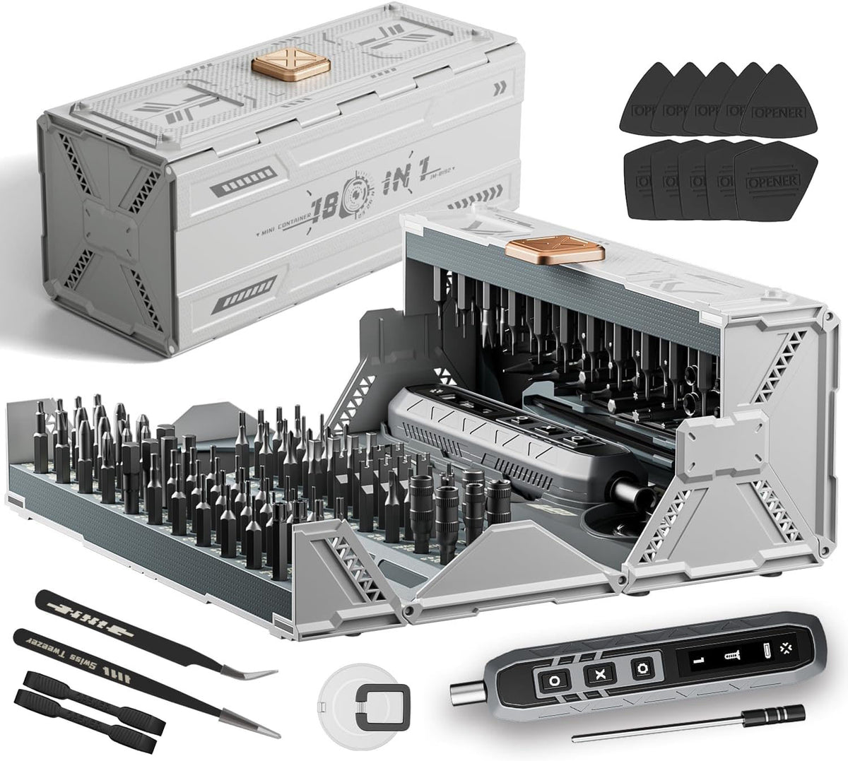 ZNikoyidy Electric Screwdriver Set, 181 in 1 Cordless Screwdriver – product photo (Repair Kits)