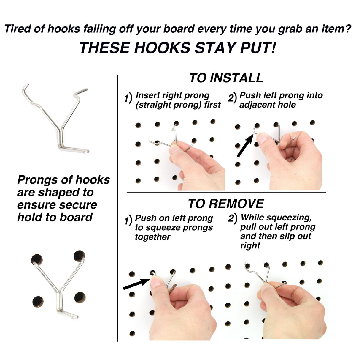 Right Arrange Peg Board Hooks for Hanging Tools with Bins and Baskets – Tool Organization Accessories Kit – Organizer Se