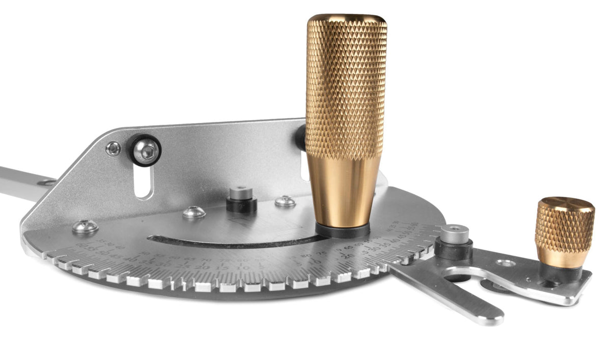 WEN Steel and Brass Premium Miter Gauge, 27 Angle Stops for Table Saws, Router Tables, Band Saws, and Woodworking Tools 