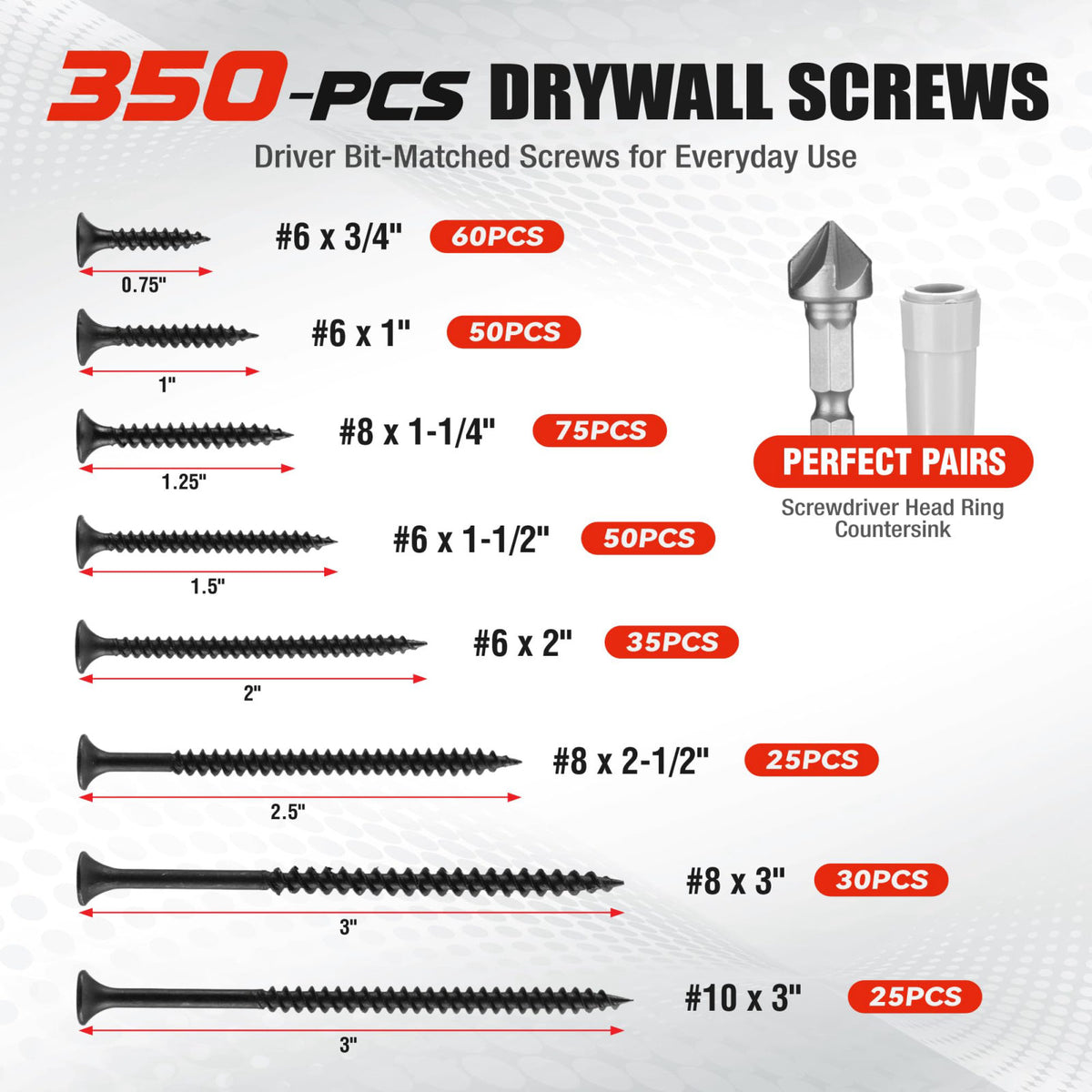WORKPRO Drill Bit Set, 455Pcs Drill Bits and Screwdriver Bit Set w/Screws – alternate angle