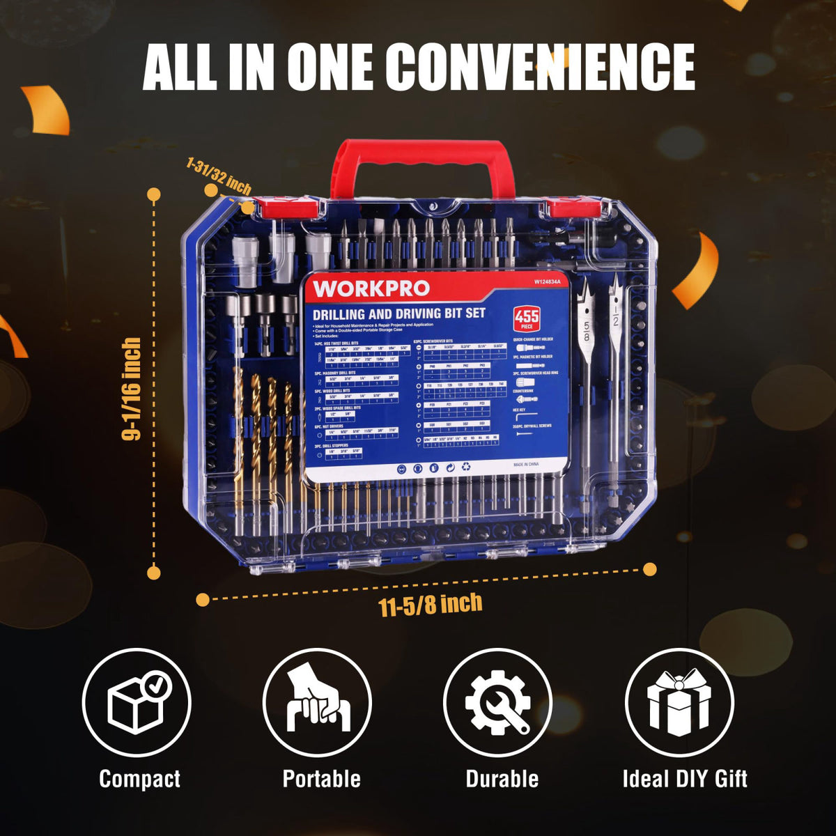 WORKPRO – Screwdriver Bit Sets on display