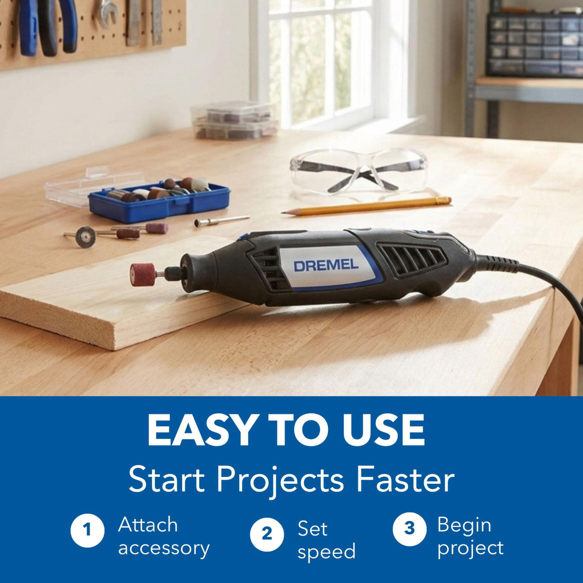 Dremel 4000-2/32 Rotary Tool Kit - Engraver, Polisher & Sander, Multi-Use – full view