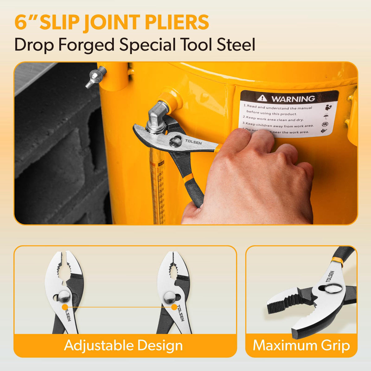 TOLSEN Tool Set General Household Hand Small Tool Kit with ToolBox – packaging and label