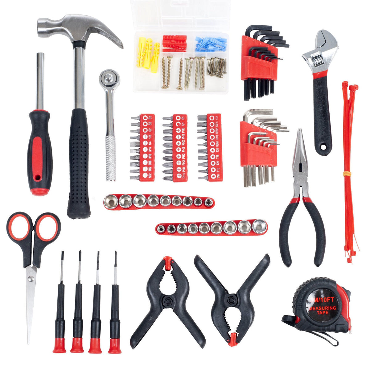 Stalwart Household Hand Tool Set with Roll-Up Bag, 86-Piece – packaging and label