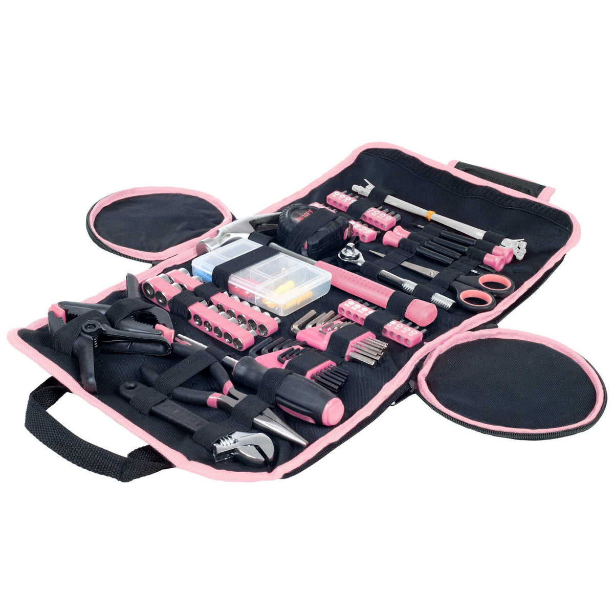 Stalwart Household Hand Tool Set with Roll-Up Bag, 86-Piece – full view