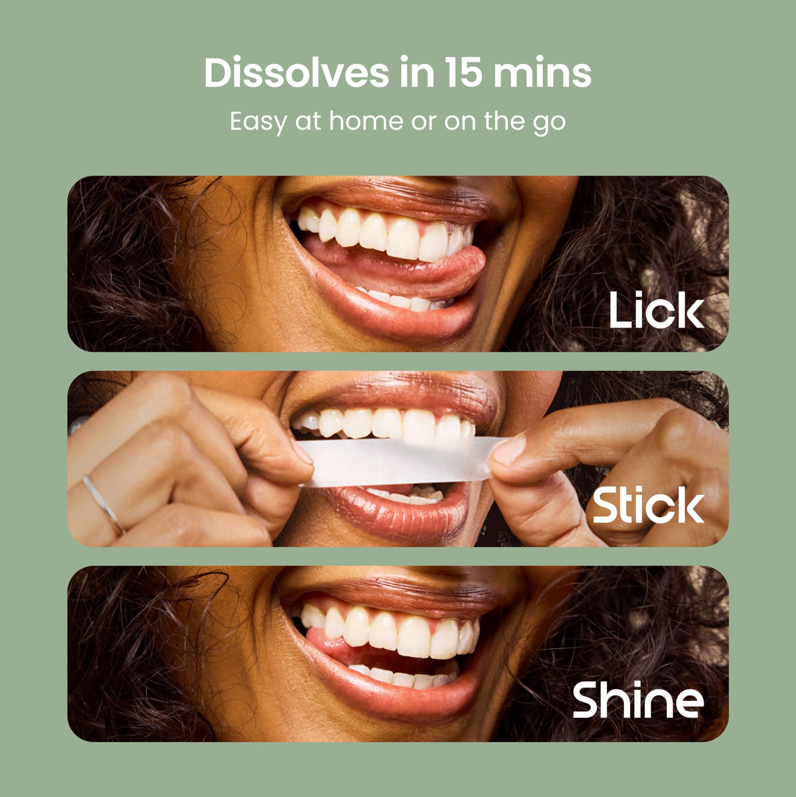 Quip Dissolvable Whitening Strips for teeth whitening, showing the packaging with 20 treatments of the tooth whitener.